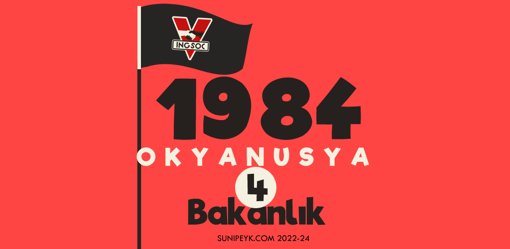 1984 okyanusya 4 bakanlık ve ingsoc bayrağı