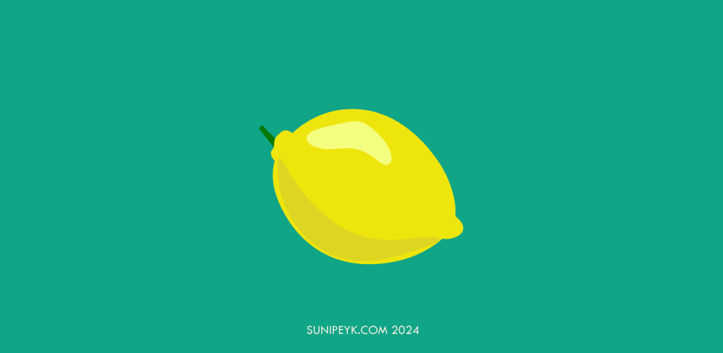 tek bir limon ikonu